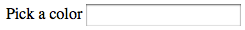 Screen shot of the color input on Firefox for macOS